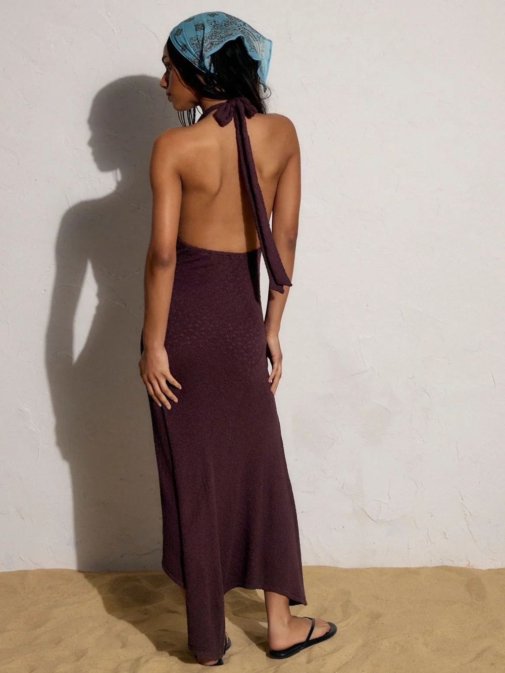 Free People Amelie Midi Dress in Fudge